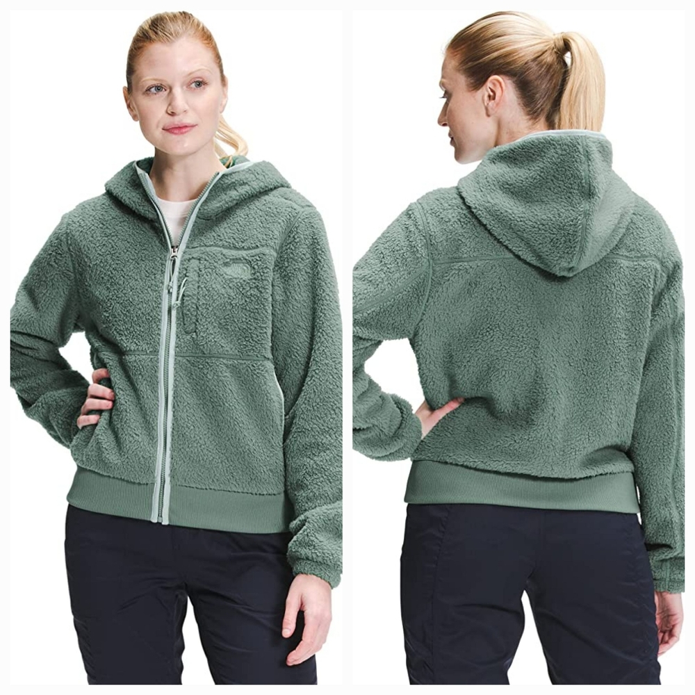 ❤NWT❤ Women's THE NORTH FACE DUNRAVEN SHERPA FLEECE FULL-ZIP HOODIE JACKET XL